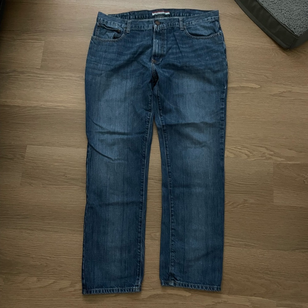 Tommy Hilfiger Men's Dark Blue Straight Jeans